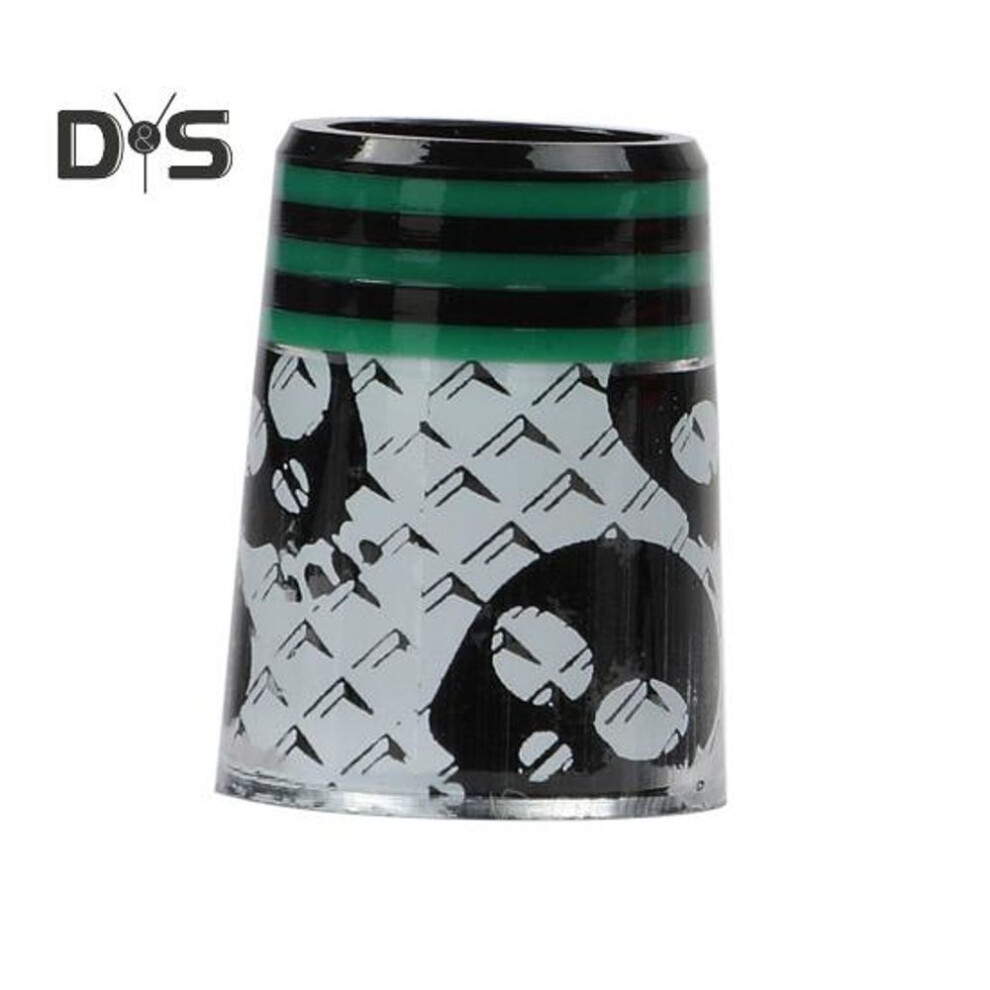 (green) Golf Ferrules Flat Golfing Iron Ferrule Rings For 0.370 Inch Taper Tip Iron Wedge Shaft Skull Design Golf Club Ferrules