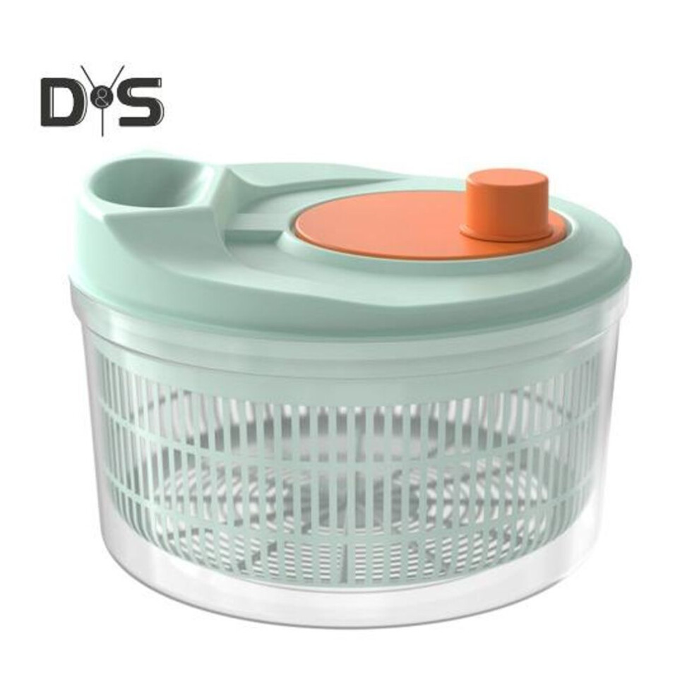 3l Salad Spinner Drain Basket With Drainage Holes Food Grade Bpa Free Easy To Clean Rotatable Salad Dryer Kitchen Tool