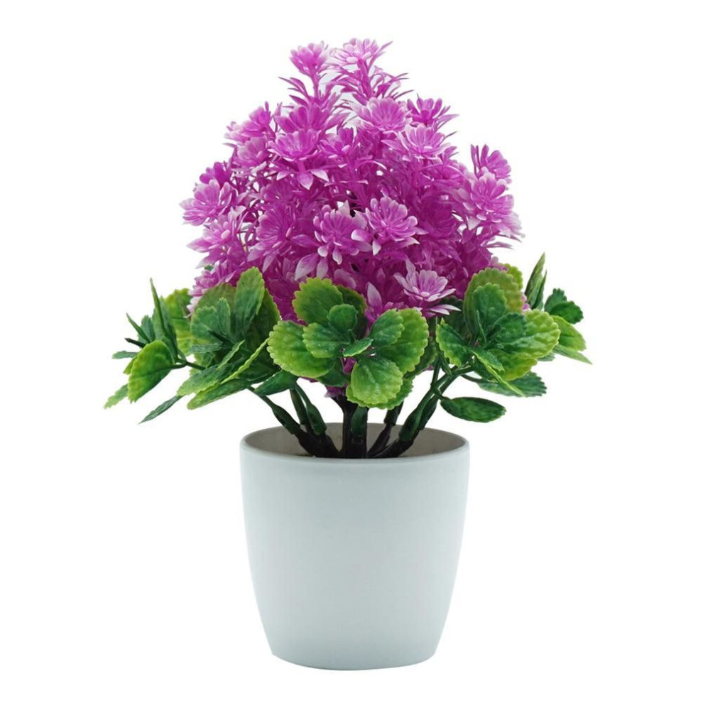 (rose red) Blooming Bouquet Artificial Flower Season Tree Minisacape Wedding Home Table Bonsai Decor
