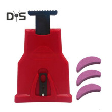 (red, 1 Set) Chain Saw Sharpener Fast Sharpening Universal Design Compact Size Portable Easy to Use Chainsaw Teeth Sharpener