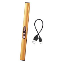 (golden) Long Handle Kitchen Igniter Over-heating Protection Useful Multifunctional Electric Pulse