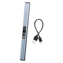 (silver) Long Handle Kitchen Igniter Over-heating Protection Useful Multifunctional Electric Pulse