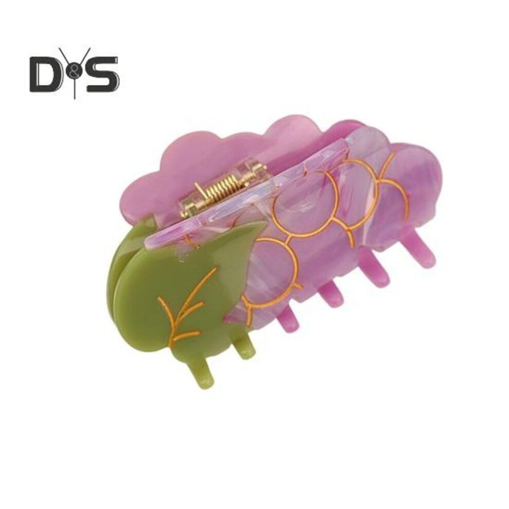 (as the picture, F) Hair Claw Watermelon Strawberry Avocado Fruit Shape Hair Clip Back Head Shark Hair Claw Girl Hair Accessories