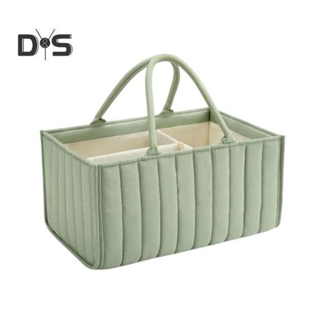 Portable Baby Diaper Organizer Bag With Stroller Attachment Folding High Capacity Diaper Caddies Baby Essentials Storage Bag For Travel