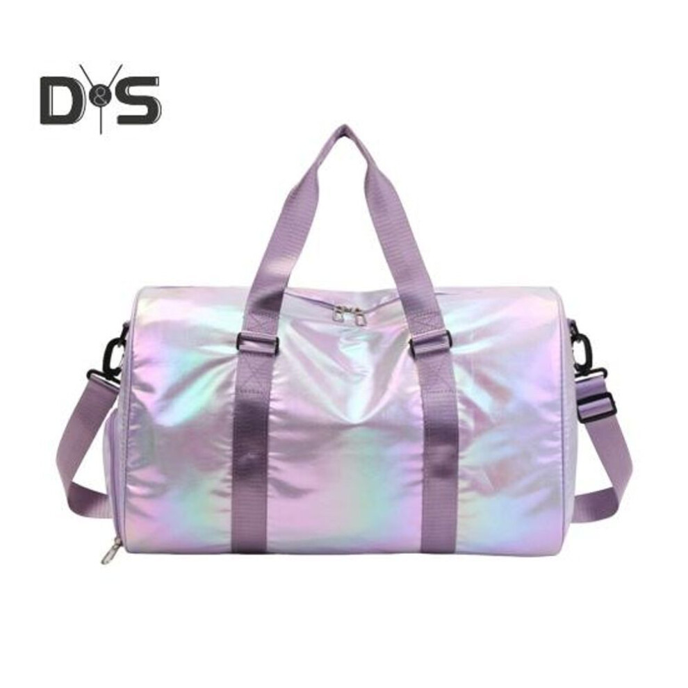 (purple) Women Travel Bag With Handle And Shoulder Strap Waterproof Large Capacity Wet And Dry Pockets Gym Bag Camping Business Trip Duffel Bag