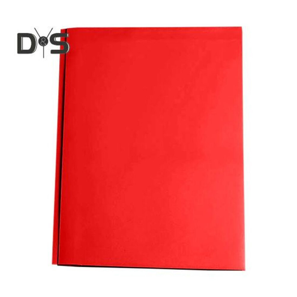 (red) 1/6pcs File Folder With Prongs Dual Pocket Design Plastic Folders Business Card Holder Letter Size Organizer