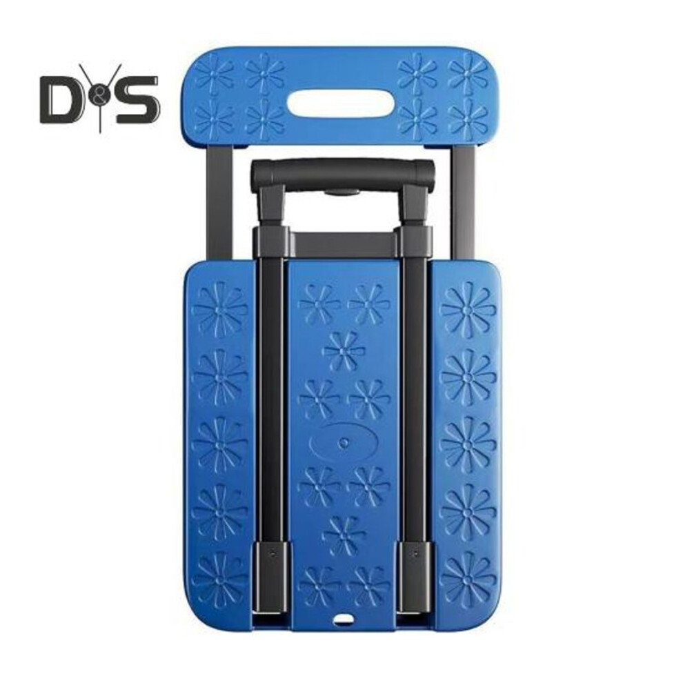 Folding Scooter With Expandable Base Plate 360-degree Wheels 500lbs Load-capacity Folding Trolley Lightweight Cart With Telescopic Handle