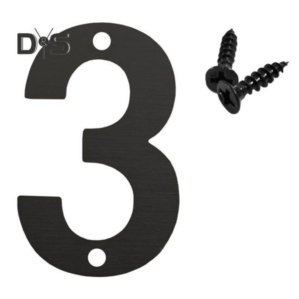 (as the picture, 7.5cm D) Stainless Steel House Number 0-9 Apartment Farmhouse High Visibility Outside Front Door Enhance Mailbox Number Floating Address Number Decoration