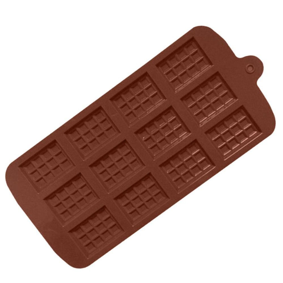 12 Grids Silicone Chocolate Cake Pudding Mold Kitchen Baking DIY Tools Accessory
