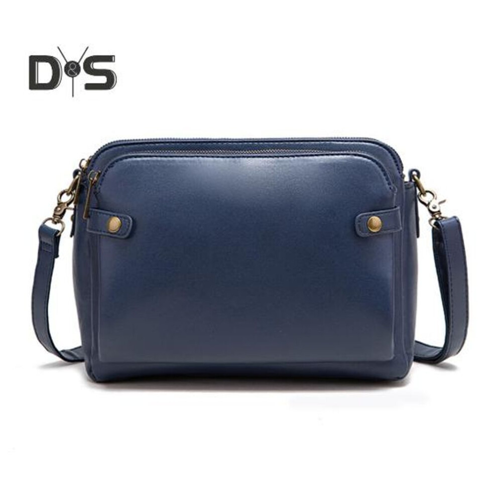 (blue) Crossbody Bag For Women Faux Leather Shoulder Bag Multi-pockets Sling Clutch Purse With Card Slots For Travel Daily Use