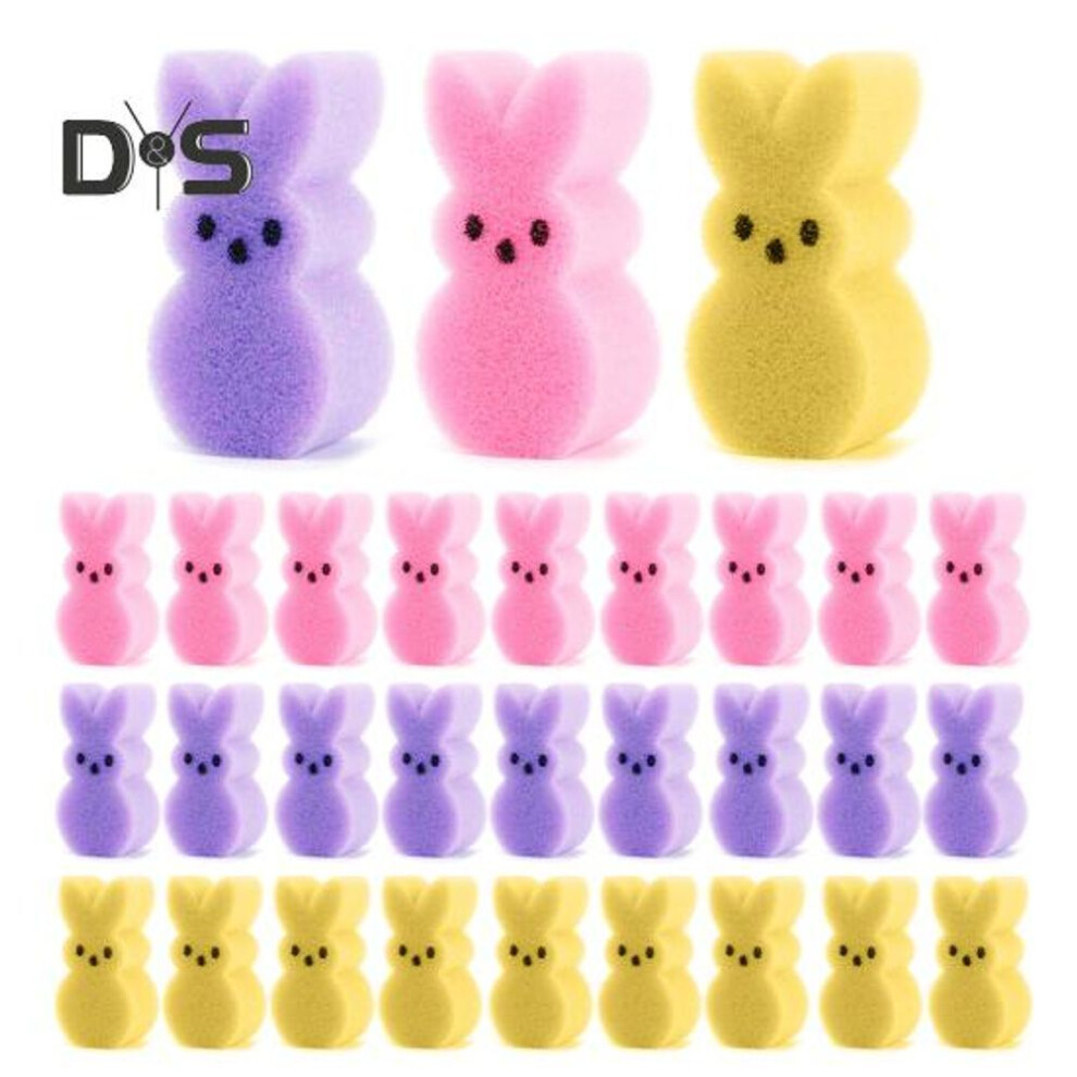 (multicolor, 30PCS) 30/60 Pcs Easter Bunny Vase Filler Sponge Rabbit Decorations Mini Rabbit Decor For Vase Easter Basket Spring Home Party Table