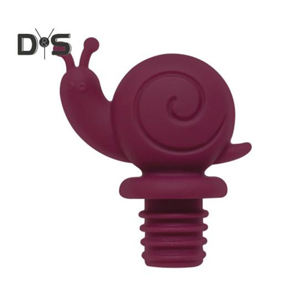 (purple) Snail Wine Bottle Stopper 3D Design Air-tight Wine Cork Food-grade Silicone Wine Beer Glass Bottle Sealer Stoppers Red Wine Preservation Accessory