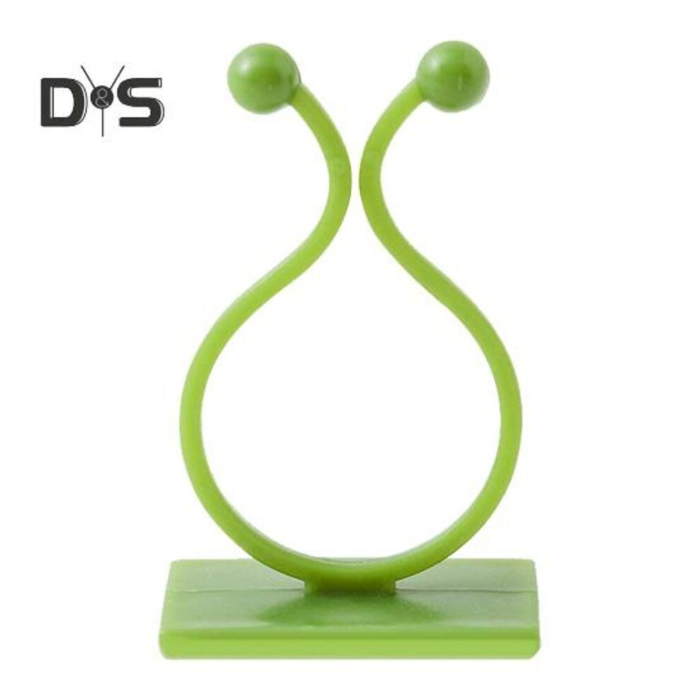 (green, 50pcs) Plant Fixture Clip Wall Mounted Vine Fixing Clip Self-Adhesive Hook Invisible Plant Support Vine Clips for Indoor Outdoor Climbing Plants