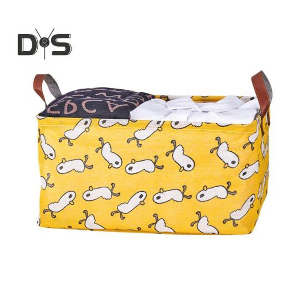 (as the picture, E) Clothes Laundry Basket Storage Box with Reinforced Handle Large Capacity Toys Storage Bin Multi-Functional Organizer
