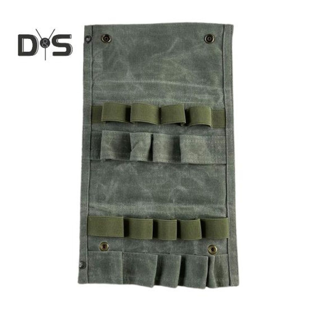 (army green) Portable Spice Bottle Organizer Bag Outdoor Camping Barbecue Picnic Seasoning Condiment Jar Container Bbq Oil Bottle Holder Carrier Case Storage