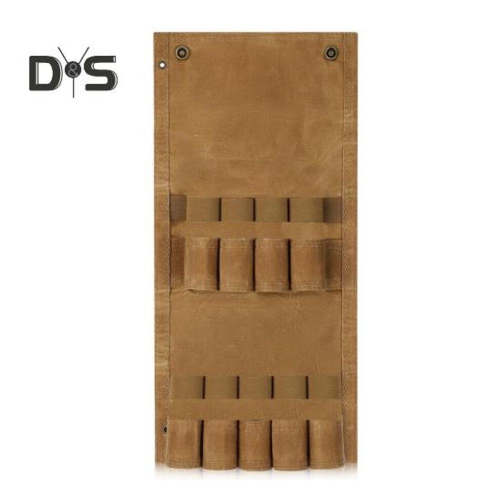 (khaki) Portable Spice Bottle Organizer Bag Outdoor Camping Barbecue Picnic Seasoning Condiment Jar Container Bbq Oil Bottle Holder Carrier Case Storage