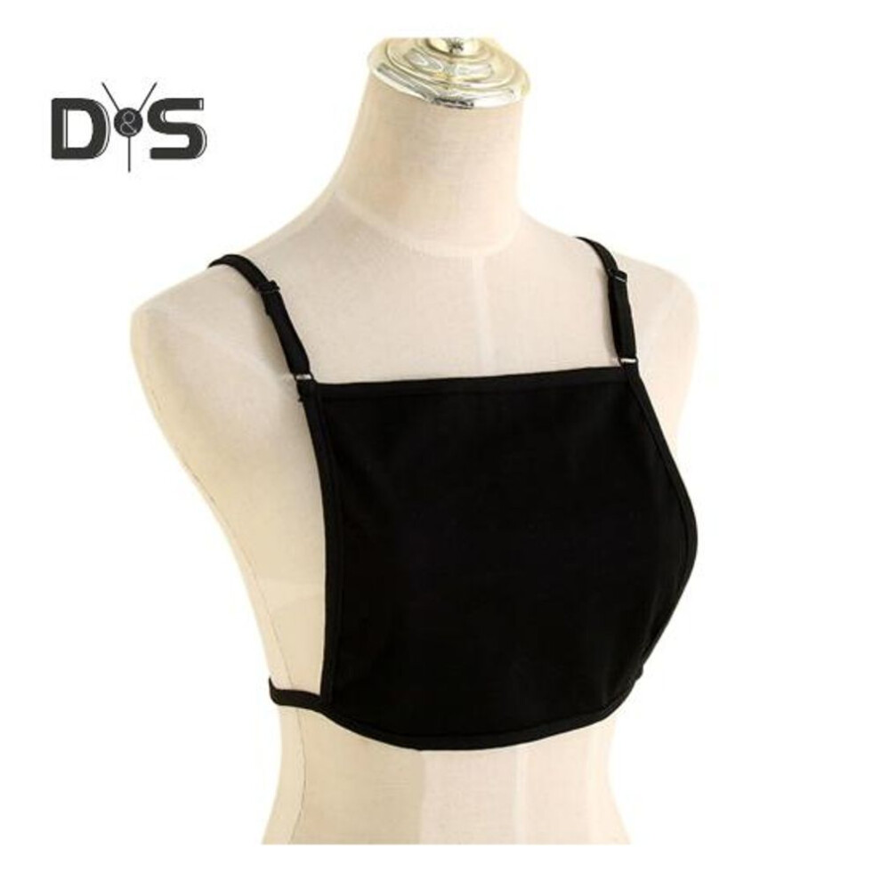 (black) Women Anti-exposure Chest Wrap Backless Invisible Mock Camisole Bra Wrapped Chest Overlay Modesty Panel Vest Women Cleavage Cover Camisole Underwear