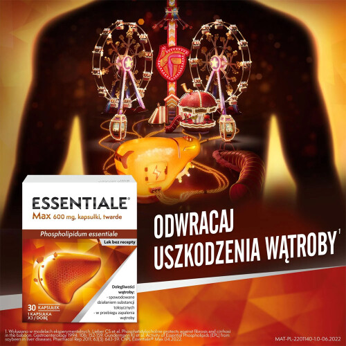 Sanofi Essentiale Max 600mg 30x Liver Support Protection Regeneration 12/26 1