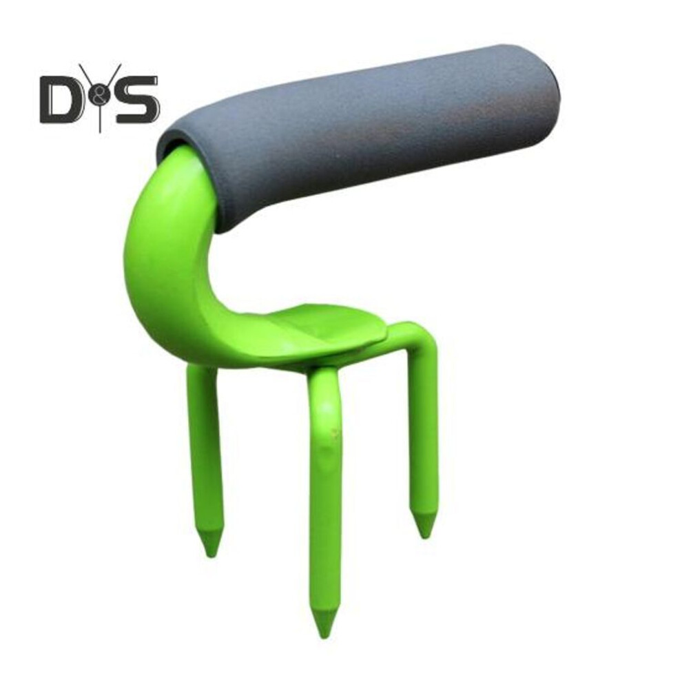 (green) Garden Twist Cultivator Easy Assembly Steel Hand Tiller Lawn Aerator Soils Manual Twist Tiller Gardening Tool