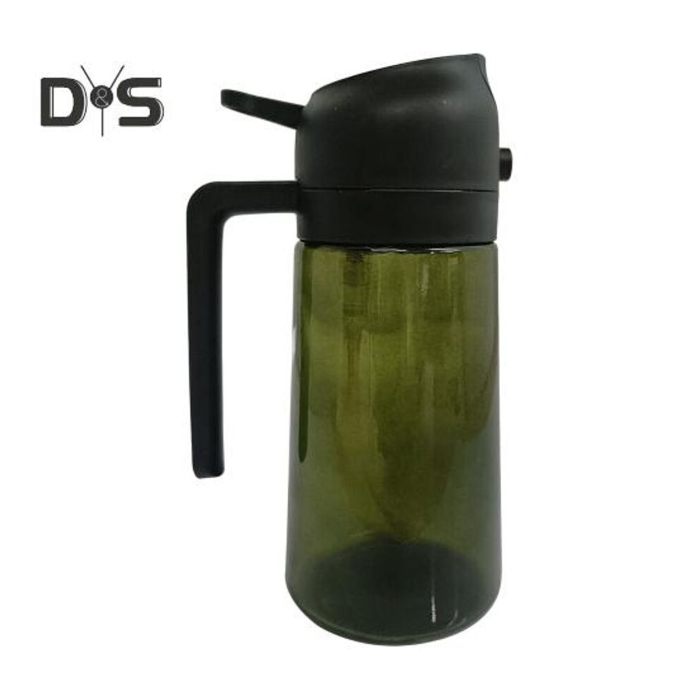 (black) Oil Sprayer for Cooking 470ml Glass Olive Oil Dispenser And Sprayer Efficient Oil Control Multi-Function Kitchen Tool for Air Fryer BBQ Salad