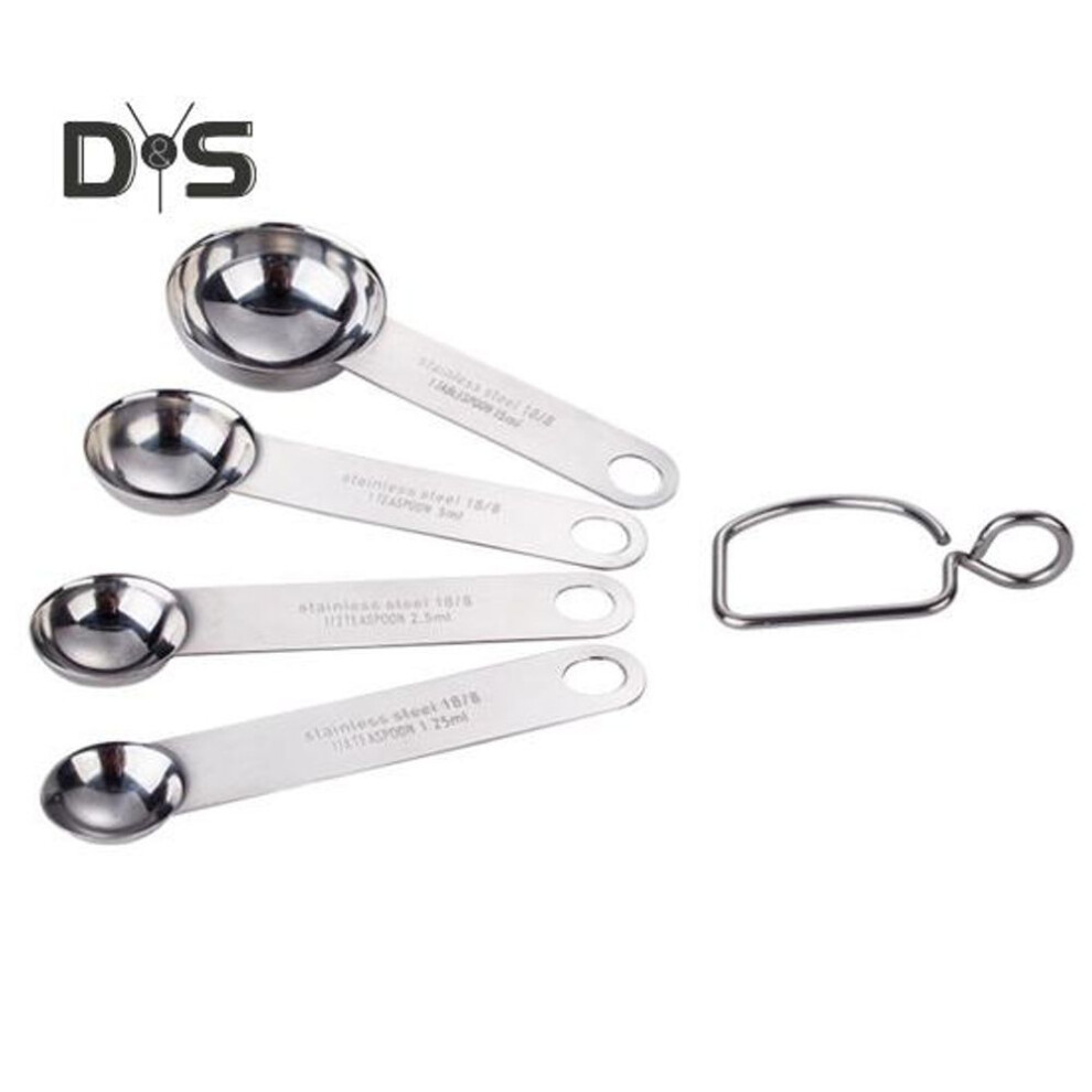 (as the picture, Large) 1pc/1 Set Long-lasting Measuring Spoon Polished Surface Practical Seasoning Spice Powder Scoop Measurement Tool