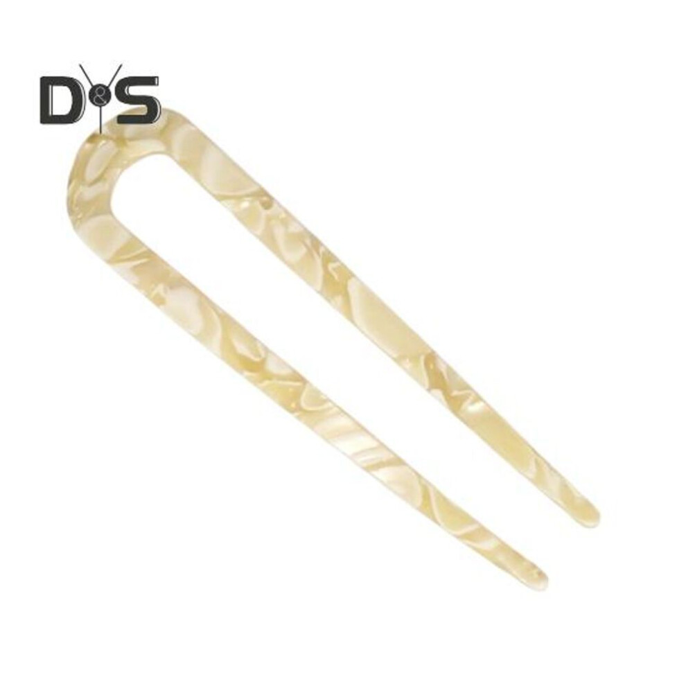 (yellow) Updo Hair Stick U-Shaped Acrylic Bun Hairpin Acrylic Secure Fixation Hair Stick Women Hair Styling Tool