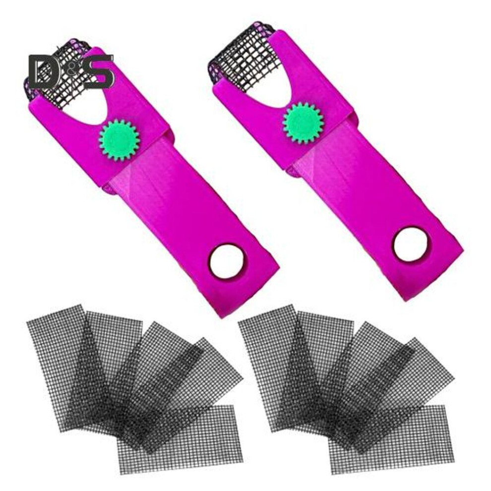 (as the picture, 2 Set) 1/2 Sets Small Sanding Harp with 5/10 Mesh Screen Mini Handheld Surform Multi-function Clay Sculpture Pottery Shaper Tool Artists Crafts Supplies