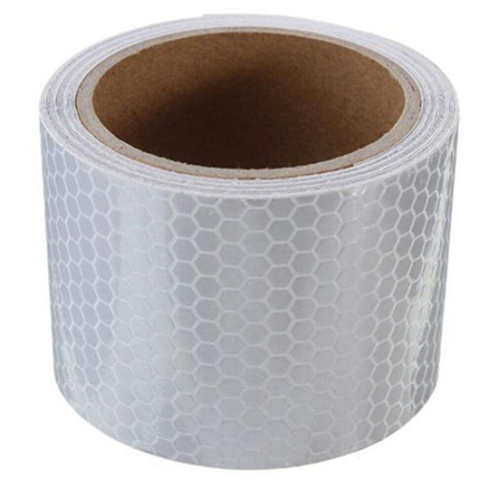 (white) DYS 3m x 50mm High Intensity Safety Reflective Tape Self Adhesive Safty Tool