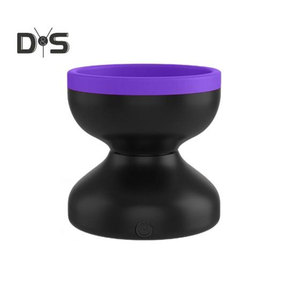 (black,purple) Electric Makeup Brush Cleaner Usb Powered Silicone Cosmetic Brush Cleaning Mat Portable Automatic Beauty Brush Cleaning Machine Washing Tools