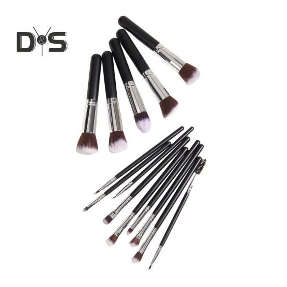 (as the picture, A) 14pcs/set Makeup Brush For Beginners Soft Bristle Powder Brush Blush Brush Eye Shadow Brush Complete Beauty Tools For Ladies And Girls