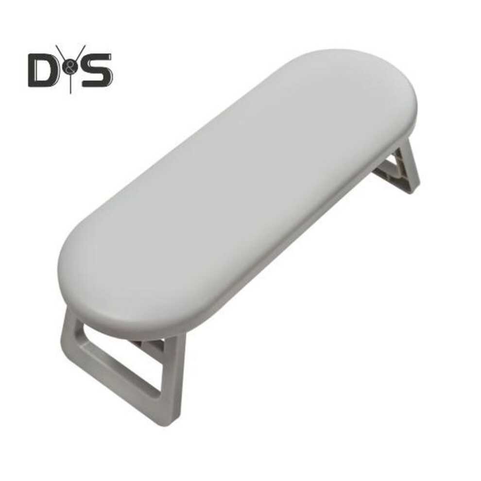(grey, Round) Nail Arm Rest Foldable Plastic Nail Hand Rest Manicure Arm Rest Stand Hand Pillow Nail Art Accessories