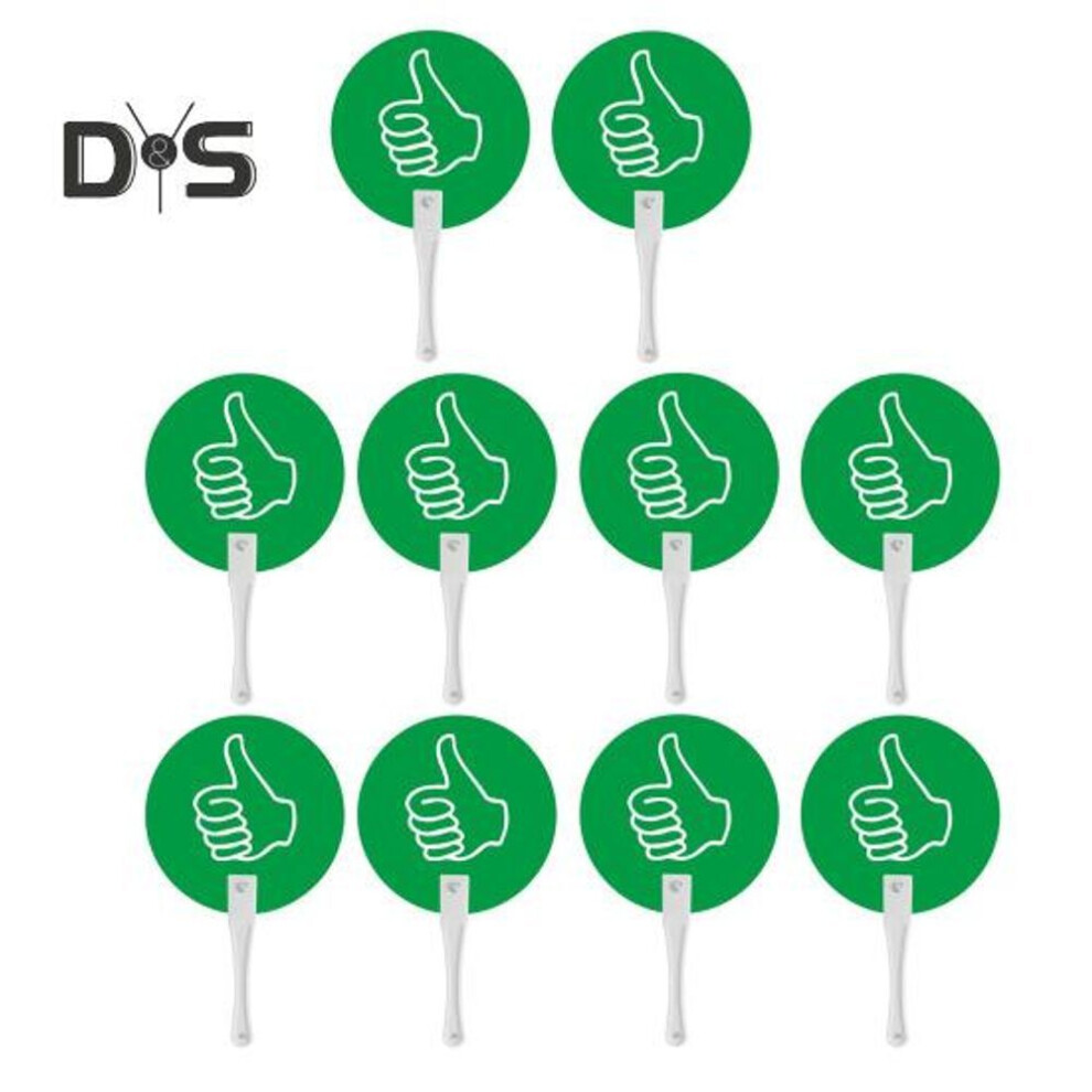 (white) 10pcs Thumbs-up Thumbs Down Classroom Voting Paddles Teachers Student Response Board True False Boards