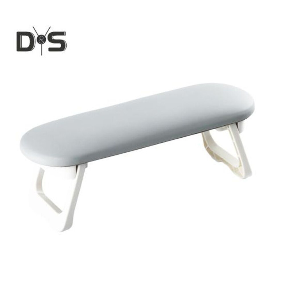 (grey) Nail Hand Rest Nail Arm Rest Foldable Faux Leather Nails Cushion Hand Holder Adjustable Height Nail Hand Pillow Nail Art Accessories Tool For