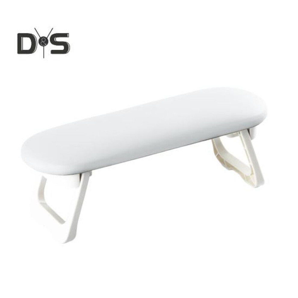 (white) Nail Hand Rest Nail Arm Rest Foldable Faux Leather Nails Cushion Hand Holder Adjustable Height Nail Hand Pillow Nail Art Accessories Tool for