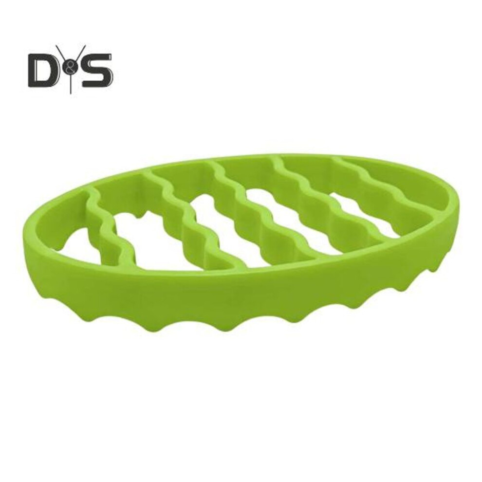 (green) Oval Silicone Roast Rack Pot Stand Multipurpose Cooking Rack For Stoves Pressure Cooker Slow Cooker Air Fryer Baking Utensil Holder