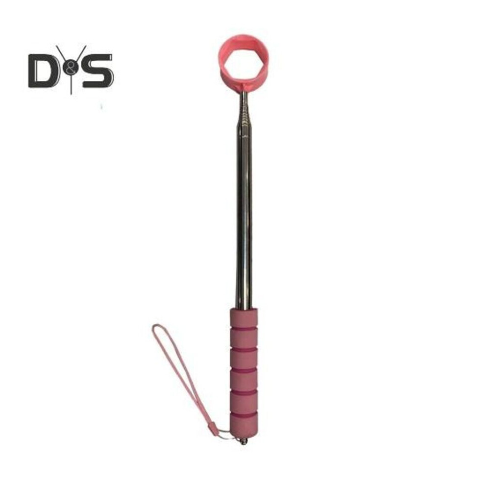 (pink) Golf Ball Retriever Telescopic Ball Retriever Tool Stainless Steel Golf Ball Grabber Pick-up Tool Golf Accessories for Men