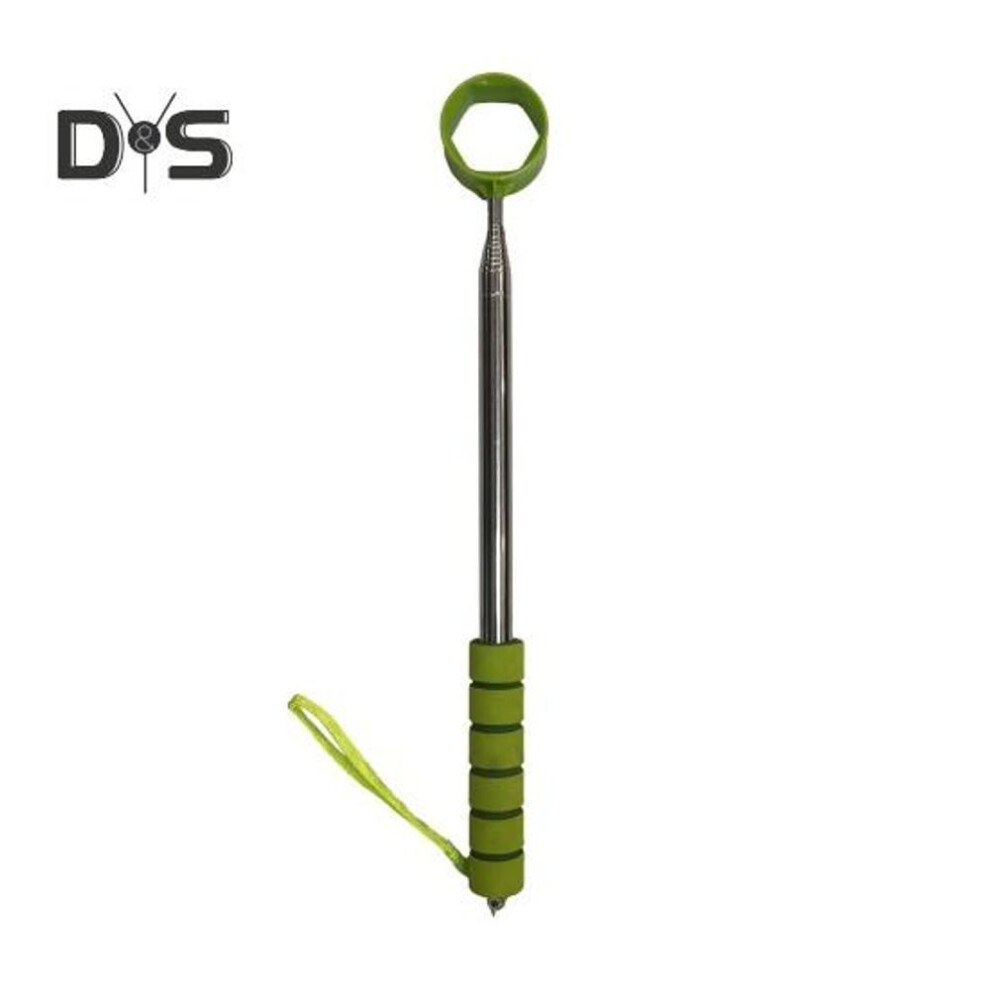 (green) Golf Ball Retriever Telescopic Ball Retriever Tool Stainless Steel Golf Ball Grabber Pick-up Tool Golf Accessories For Men