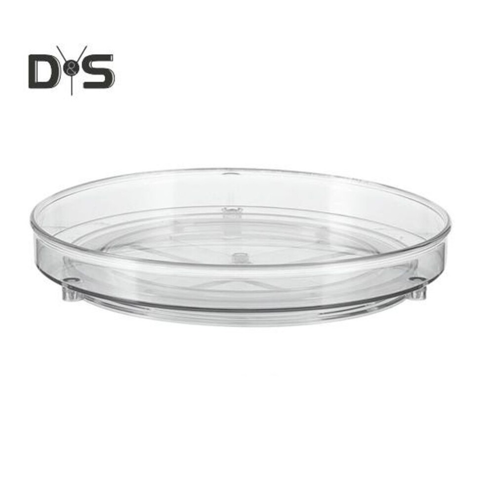 (as the picture, XL) Storage Turntable 360 Rotating Storage Tray Organizer Transparent Round Storage Box For Kitchen Bathroom Cabinet