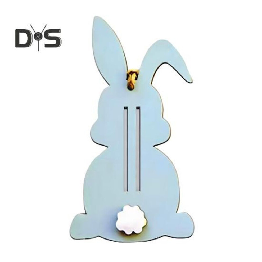 (blue) Easter Money Holder Wooden Bunny Carrot Shape Cash Holder Easter Gift Card Holder For Cash Gift Easter Basket Stuffers Party Decor