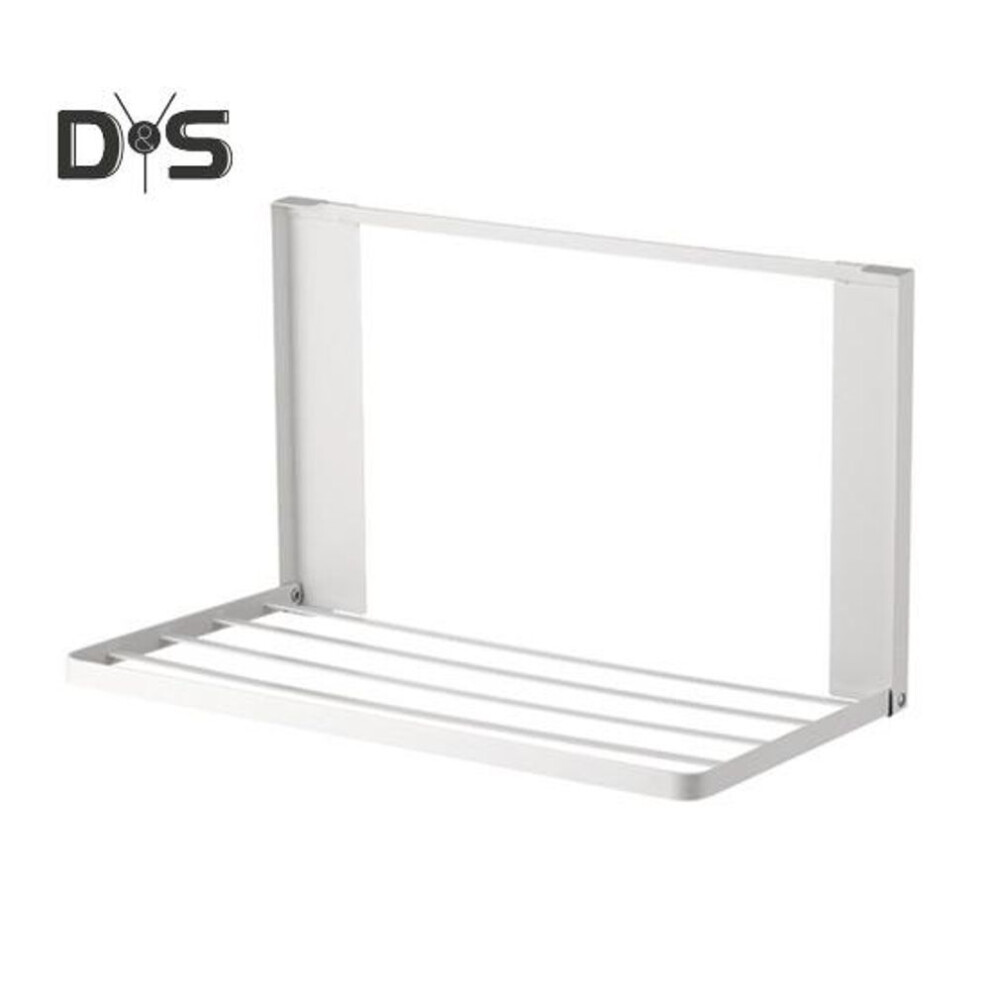 (white) Magnetic Folding Storage Rack Wall-mounted Towel Organizer Shelf Magnetic Storage Caddy For Washing Machine Fridge