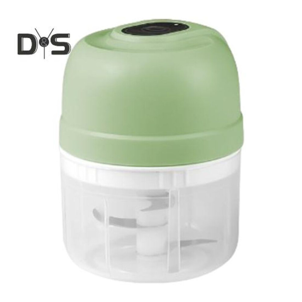 (green, 250ml) Electric Garlic Masher 100/250ML USB Charging Food Processor for Vegetable Onion Powerful Motor Garlic Chopper for Fast Crushing Professional Kitchen