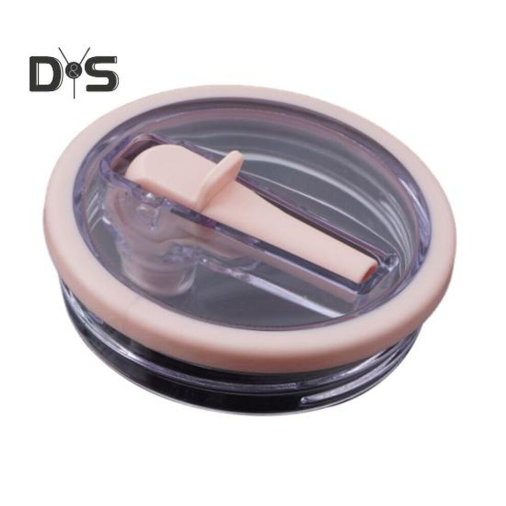 (pink, 40oz) 40oz Tumbler Flip Straw Lid Replacement Leak-proof Splash Resistant Cover For Cup Bpa-free Reusable Glass Lid With Folding Straw