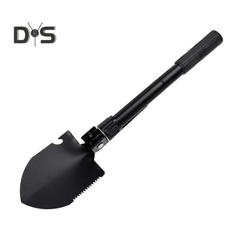 (black) Folding Shovel Multifunctional Military Shovel With Storage Bag Outdoor Survival Tactical Shovel For Hiking Camping Garden Use