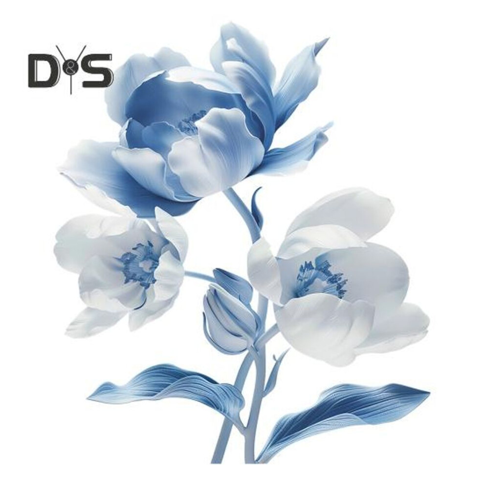 Blue Flower Toilet Sticker Removable Self-adhesive Waterproof PVC Living Room Bathroom Wall Art Floral Toilet Lid Decoration Decal