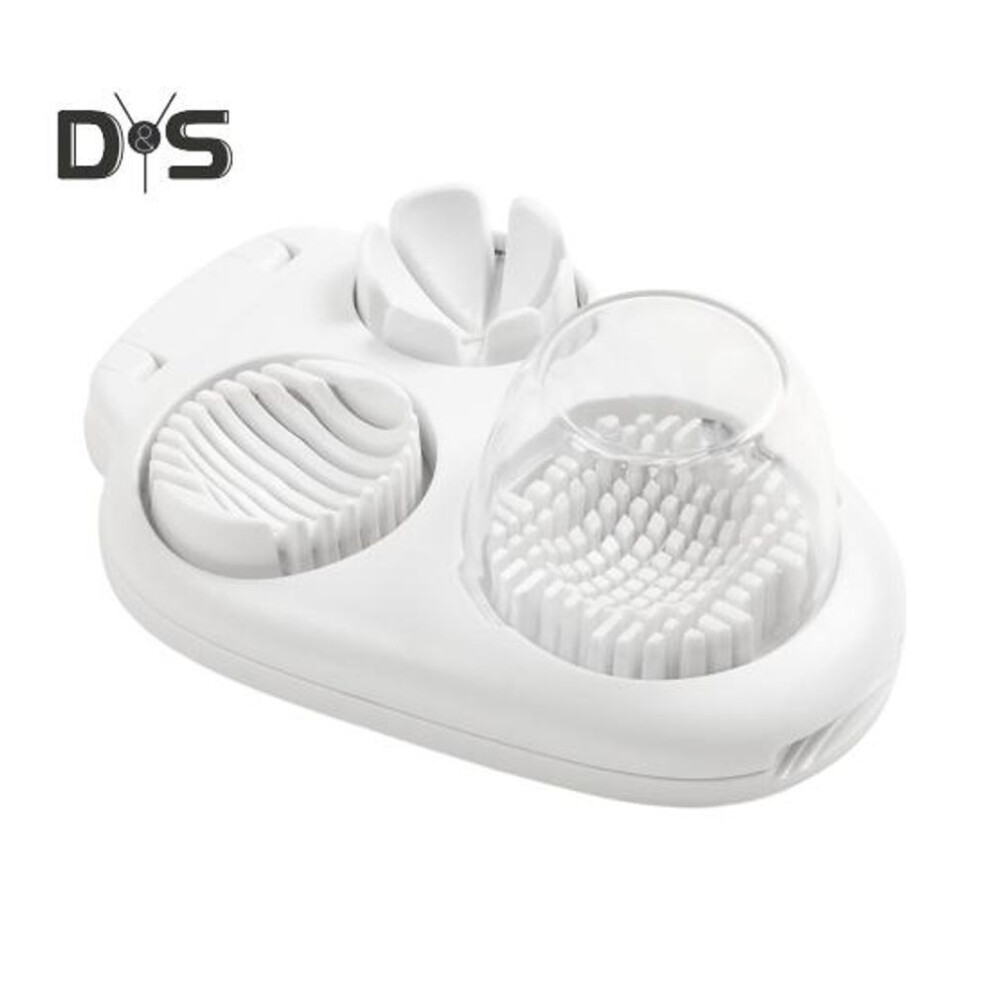 Egg Slicer for Hard Boiled Egg Egg Cutter 3-in-1 Stainless Steel Egg Chopper Eggs Grape Strawberry Slicer
