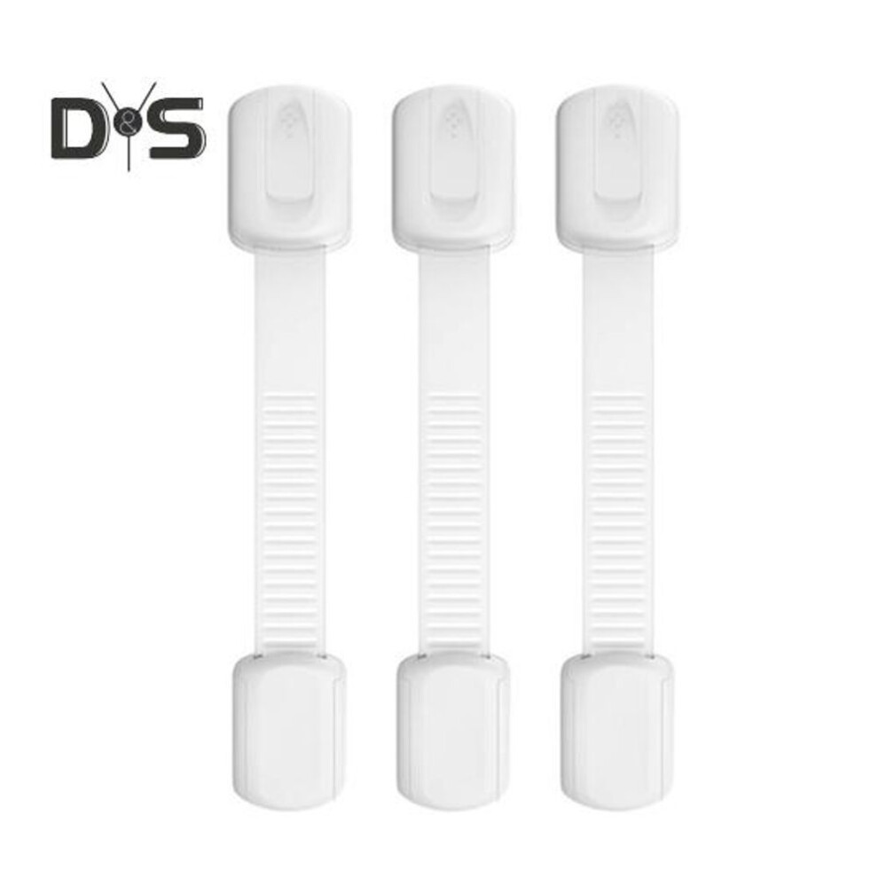 (white, 3pcs) Child Proof Cabinet Locks Adhesive Baby Locks No Drilling Home Safety Locks for Cabinets Drawers Fridge Children Toddlers Safety