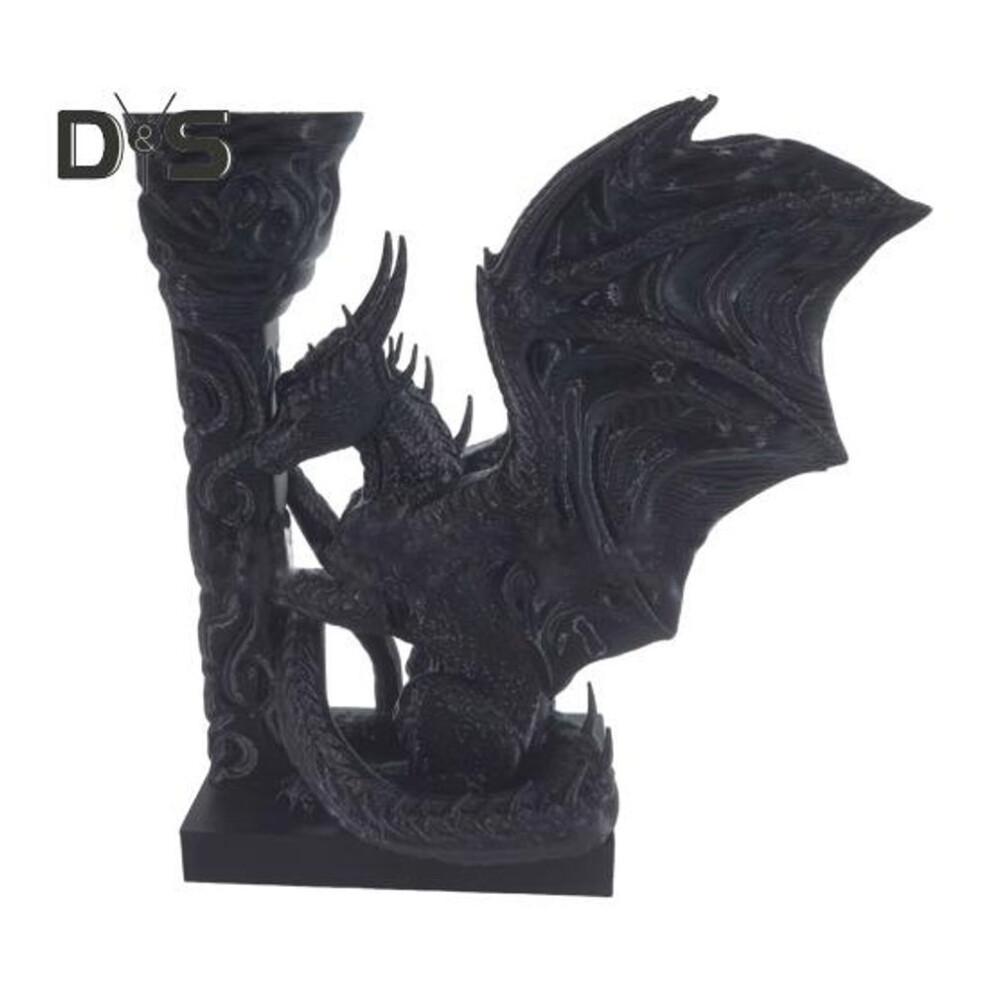 (black, Right) Dragon Book End 3D Printed Realistic Dragon Bookend Bookshelf Accessory for Home Office Desk Living Room Decoration
