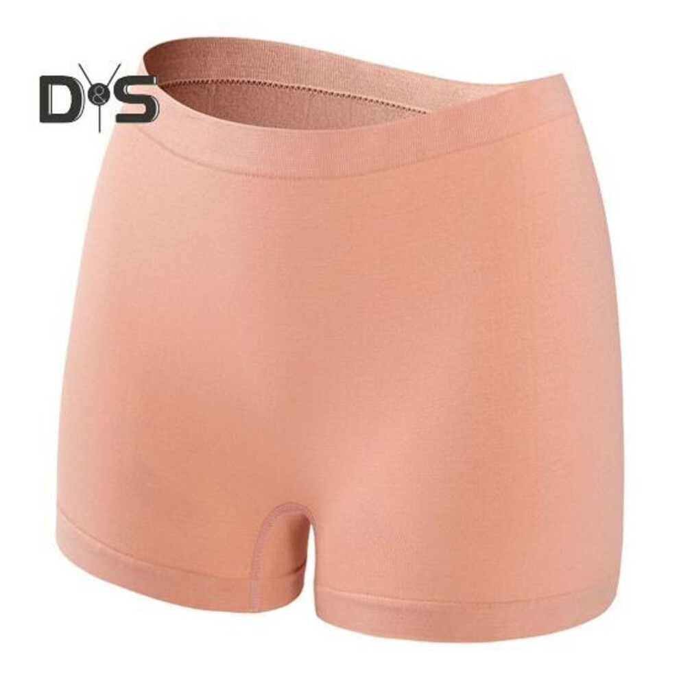 (pink, XL) Women Safety Pants High Elasticity Solid Color Ice Silk Seamless Anti-exposure High Waist Quick Dry Mini Skirt Inner Shorts Yoga Shorts Underpants