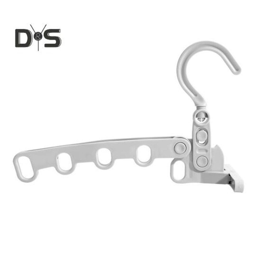 Folding Clothes Rack Coat Hanger Strong Load-bearing 360-degree Rotating Portable Travel Clothes Holder
