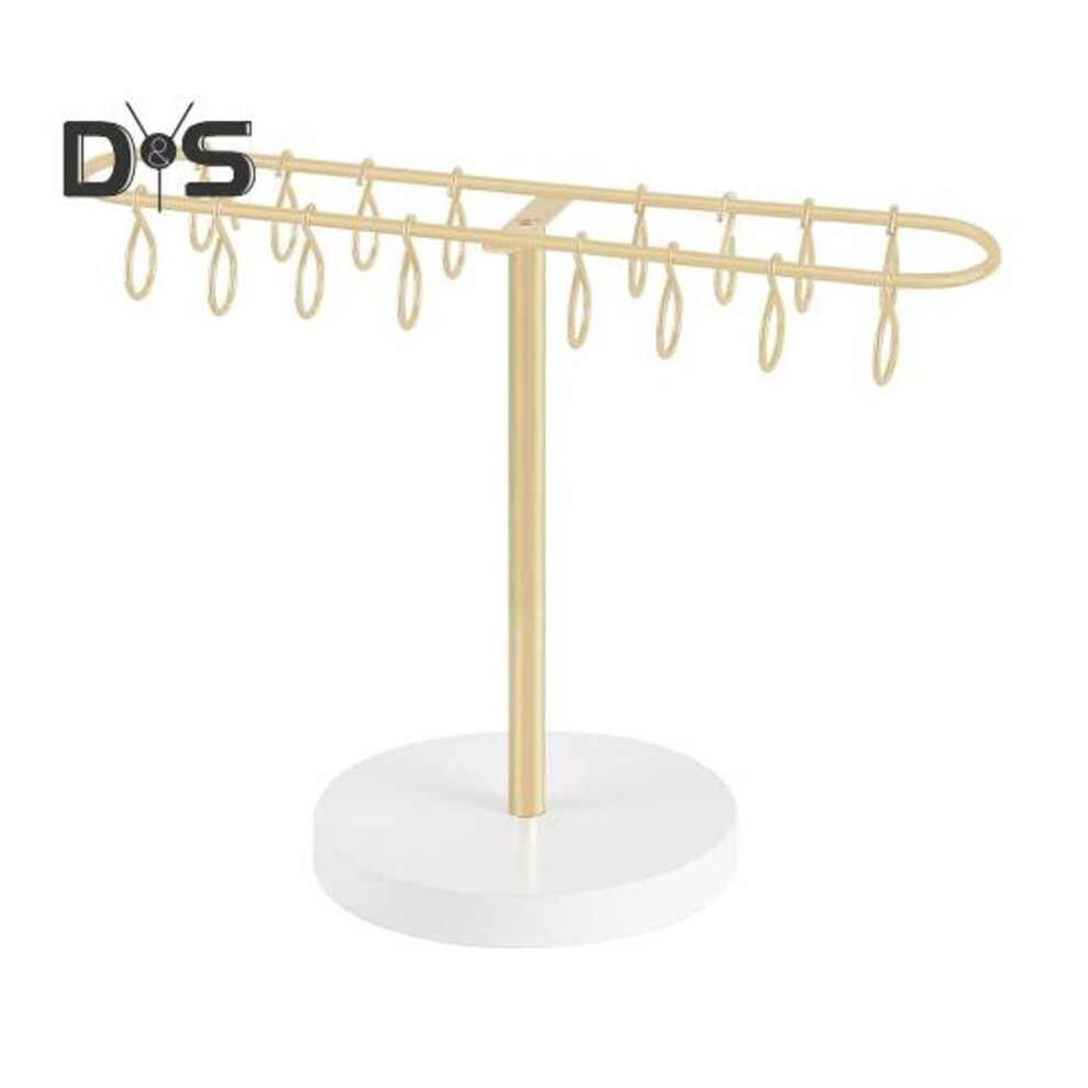 Metal Claw Clip Organizer Heavy Duty 16 Hair Claws Holder Bathroom Bedroom Dressing Table Women Girls Hair Accessory Storage Display Stand